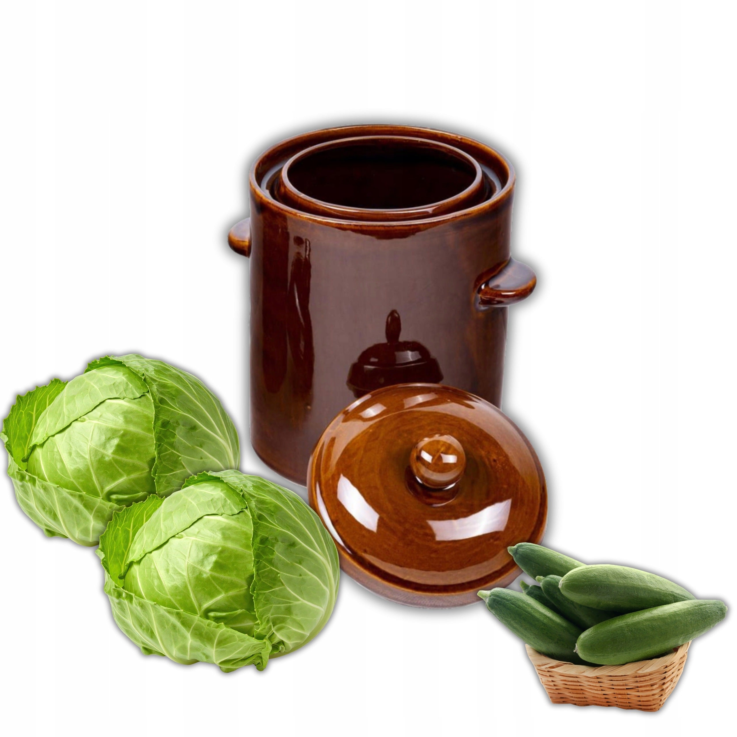 Hermetic pot 5L with lid STONEWARE KRYSTYNKA