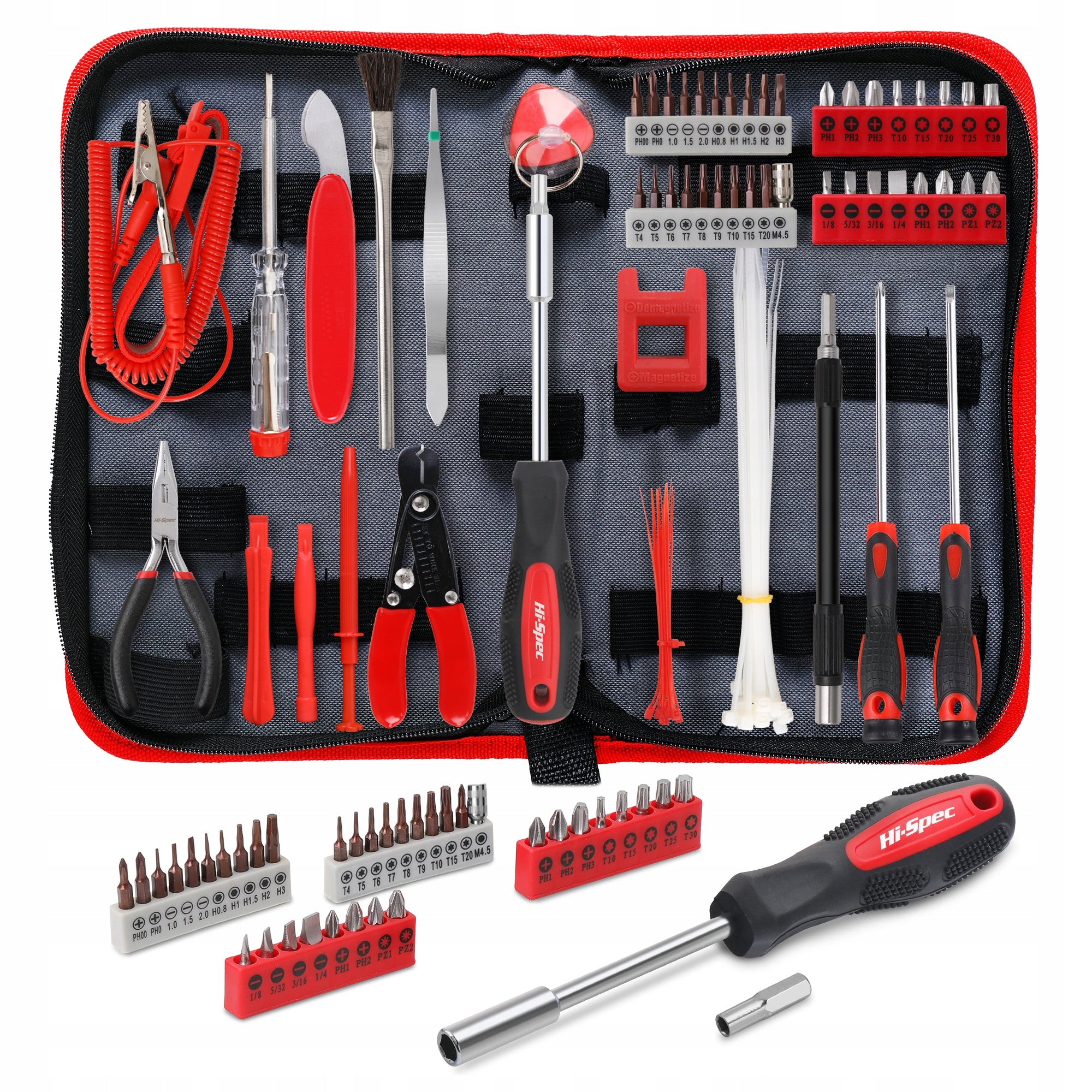 Hi-Spec 56pc Electronics Computer Repair & Precision Screwdriver Tool Kit