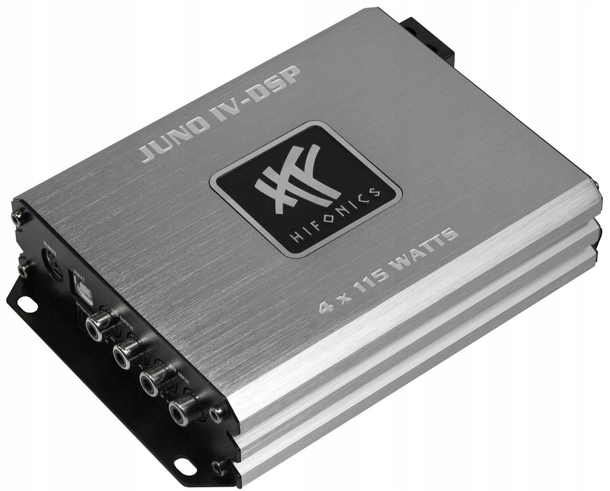 HiFonics JUNO IV-DSP ISO Amplifier 4x115W RMS 6 Channel DSP BT Processor