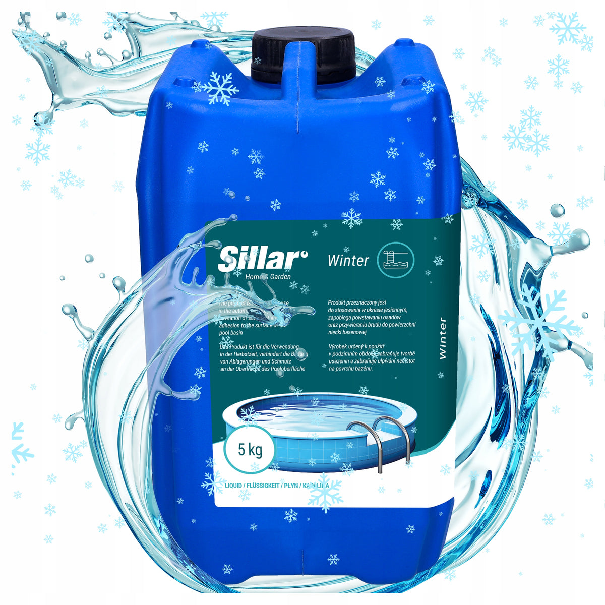 Hibernator for swimming pool Sillar 5kg liquid for wintering the pool wintering agent
