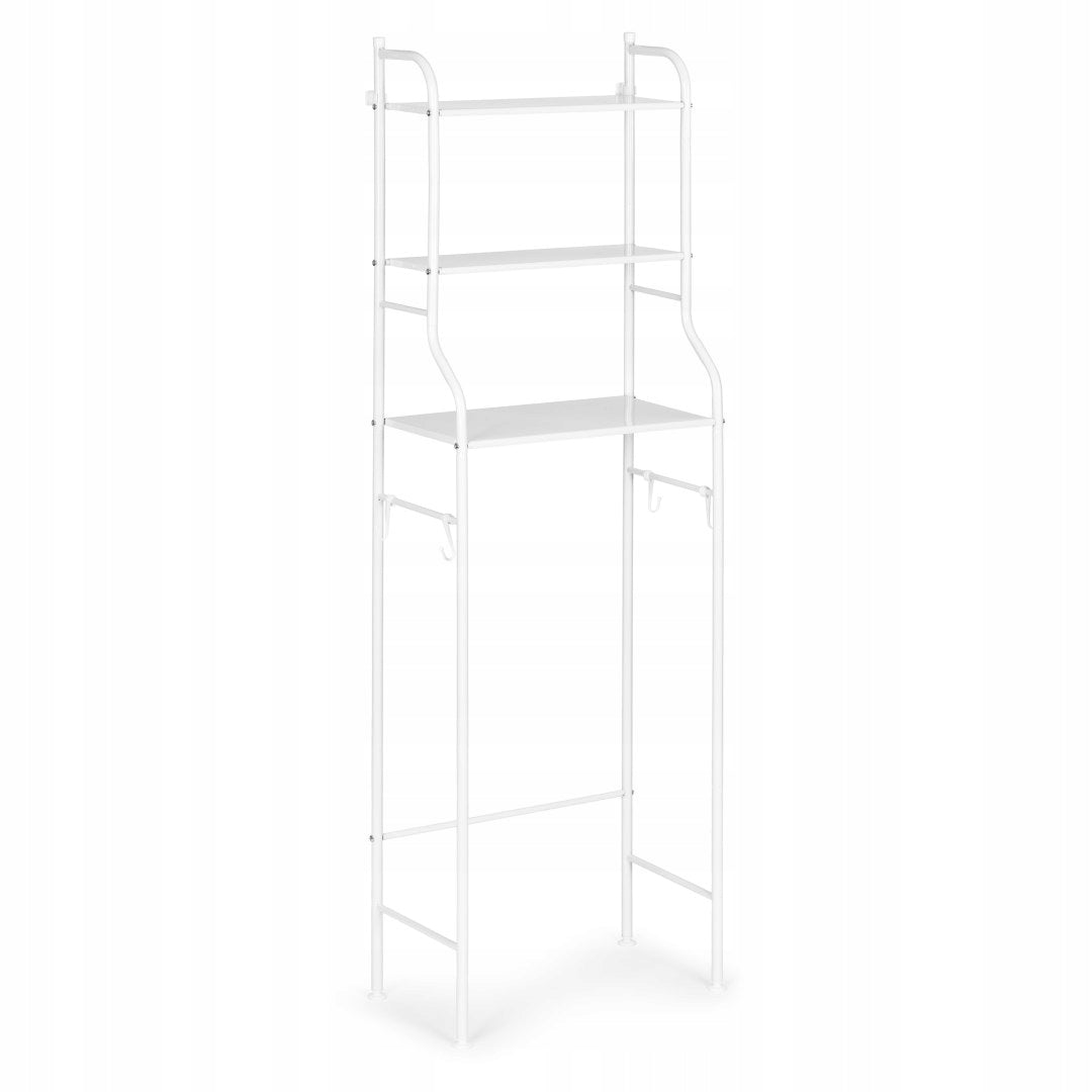High Rack Bathroom Toilet Over Sedes 3 Shelves Aluminum Construction Furniture color metal