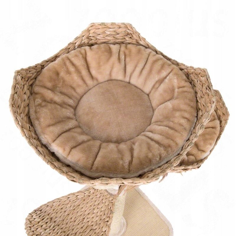 High Scratcher, Natural Home Bed 101 - 160 cm Cat's Flowers Color beige