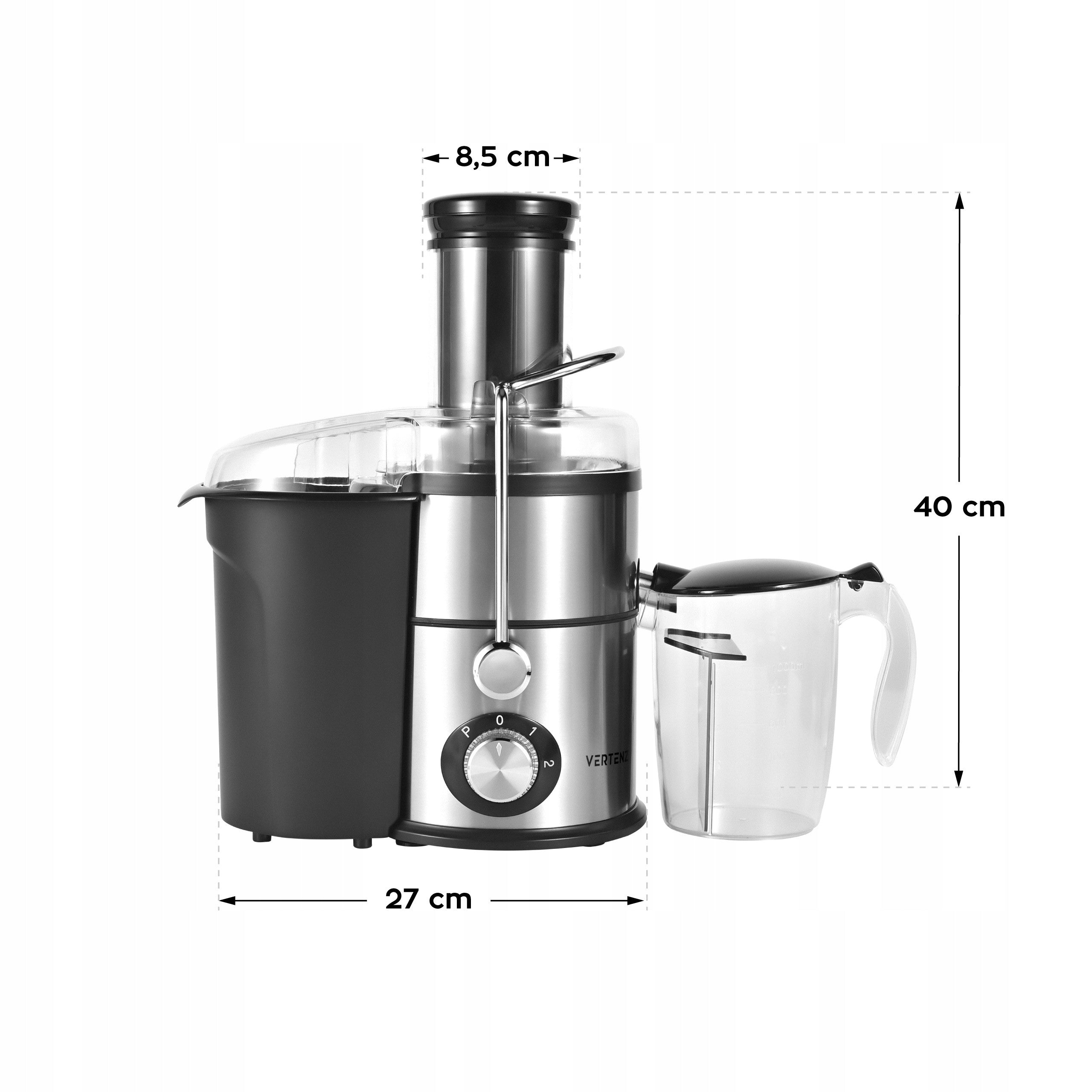 High Speed Juicer Vertenz Tornado 50 800w 85mm FOAM SEPARATOR Packaging status original
