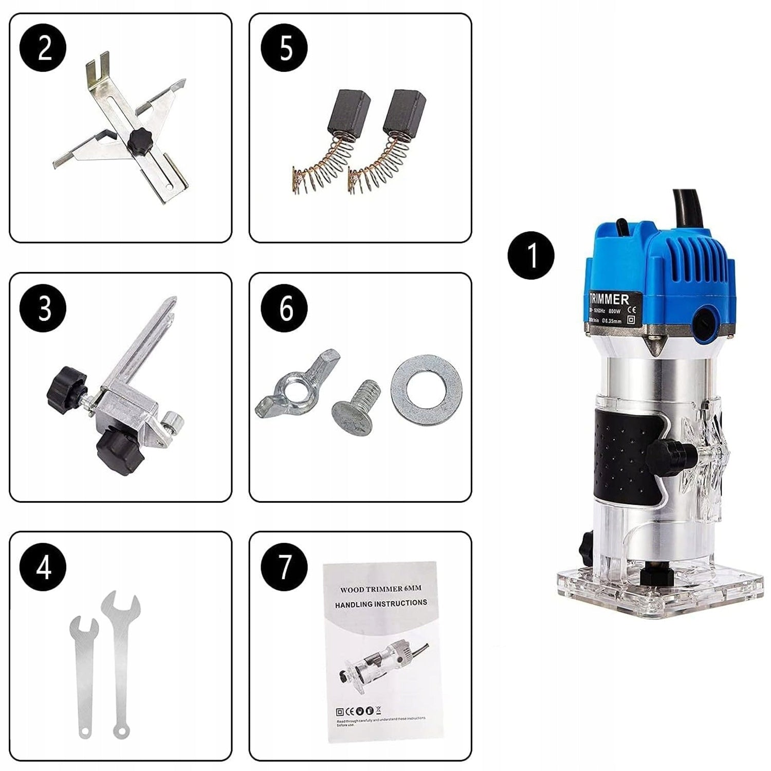 High Spindle Wood Milling Machine 800W Vertical Manual For Edge Solid Maximum power 800 W