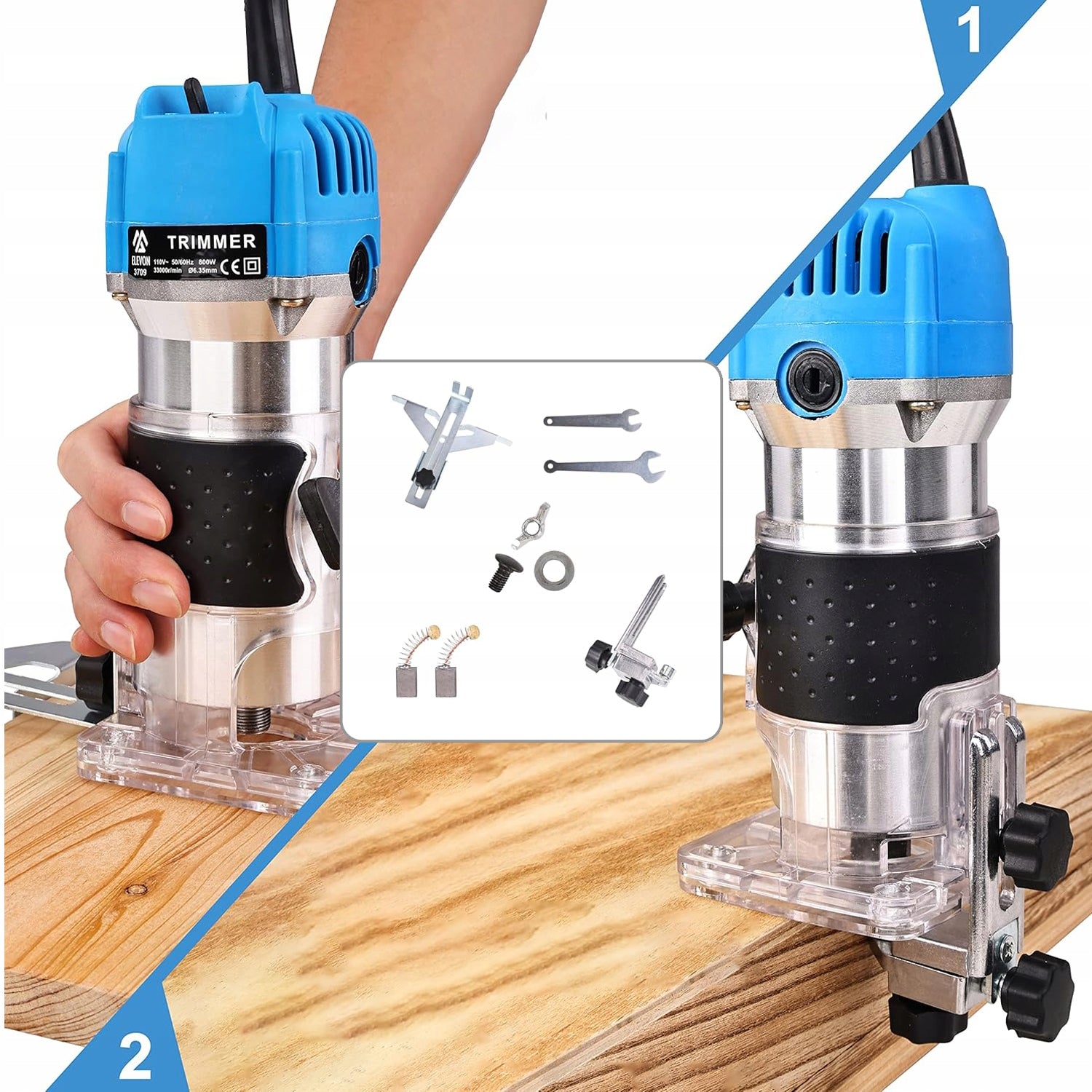 High Spindle Wood Milling Machine 800W Vertical Manual For Edge Solid Series do drewna