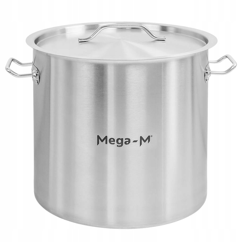 High Stainless Steel POT For Induction Gas 25L + COVER