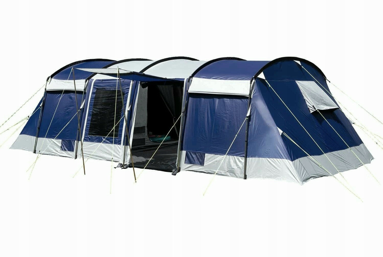 High Tent 21m² MODENA 8 people integrated floor 5000mm Black cabins! Brand Skandika