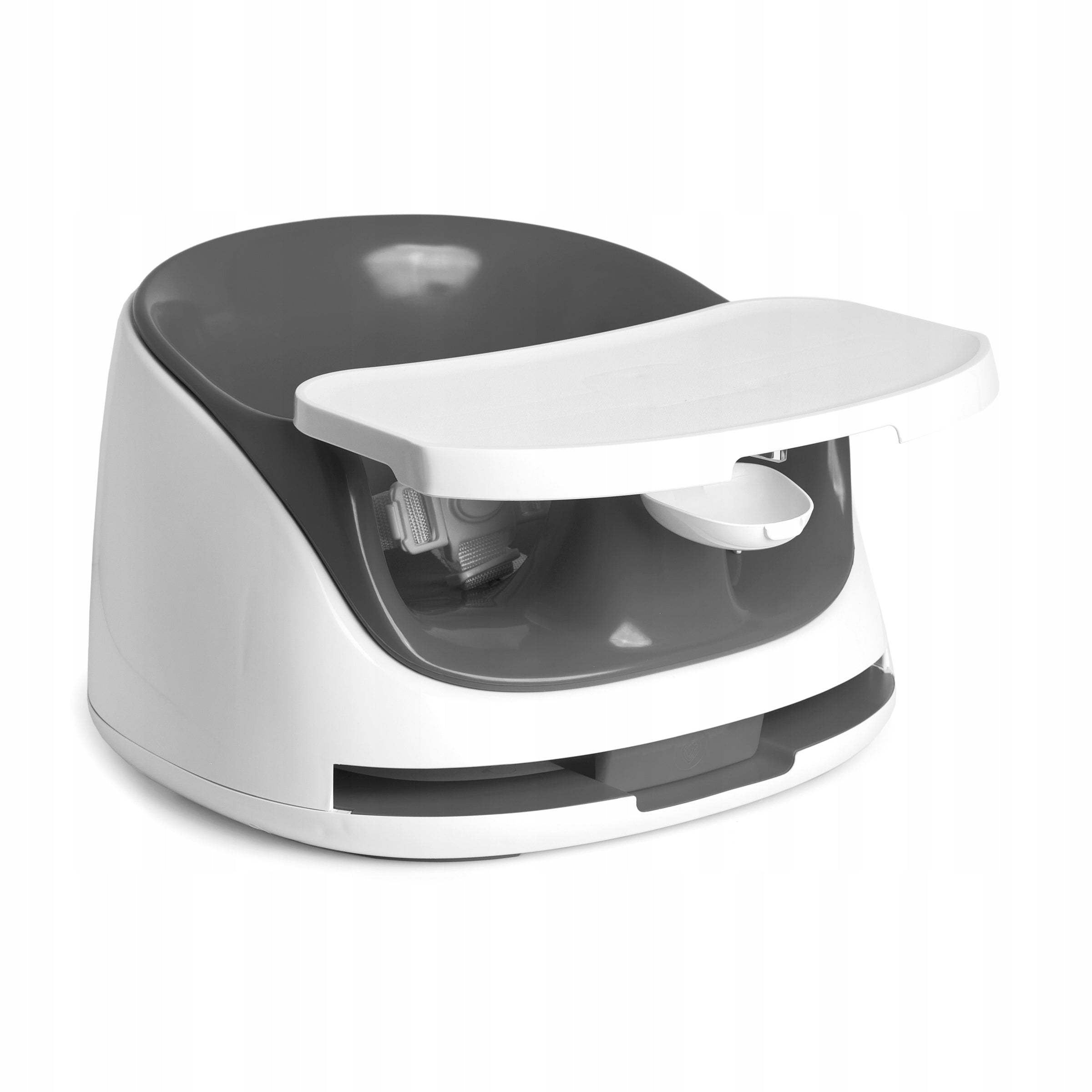 Highchair and TABLE feeding seat 2in1 PRINCE LIONHEART Color white shades of gray and silver