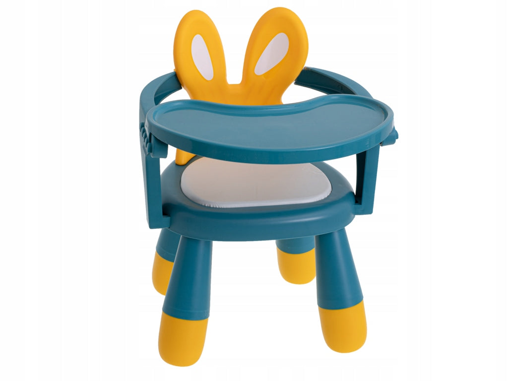 Highchair table for feeding and playing yellow-blue Packaging status original
