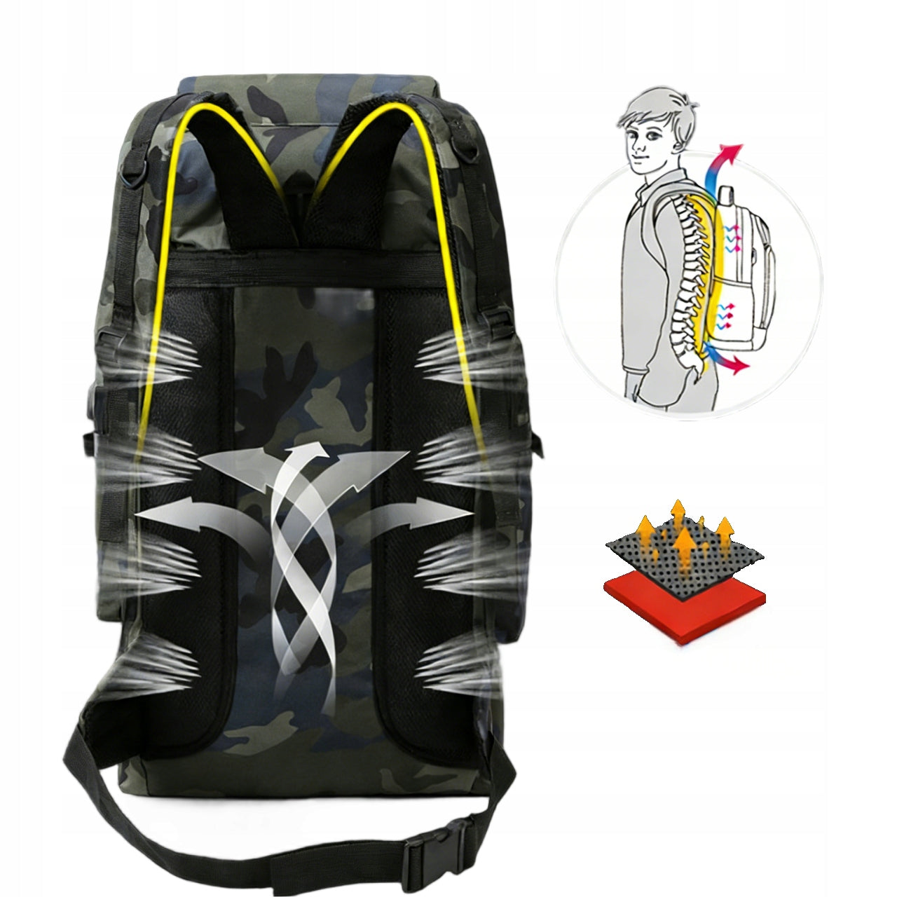 Hiking Backpack 80L Mountain Tactical Very Spacious Durable Comfortable Brand sennifar