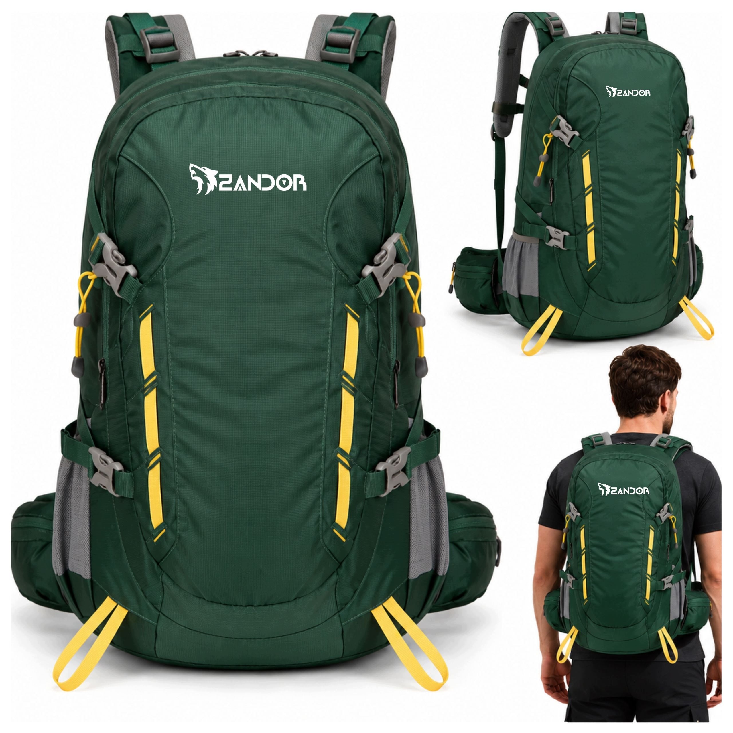 Hiking Backpack Green Mountain Trekking Women's 40L + COVER