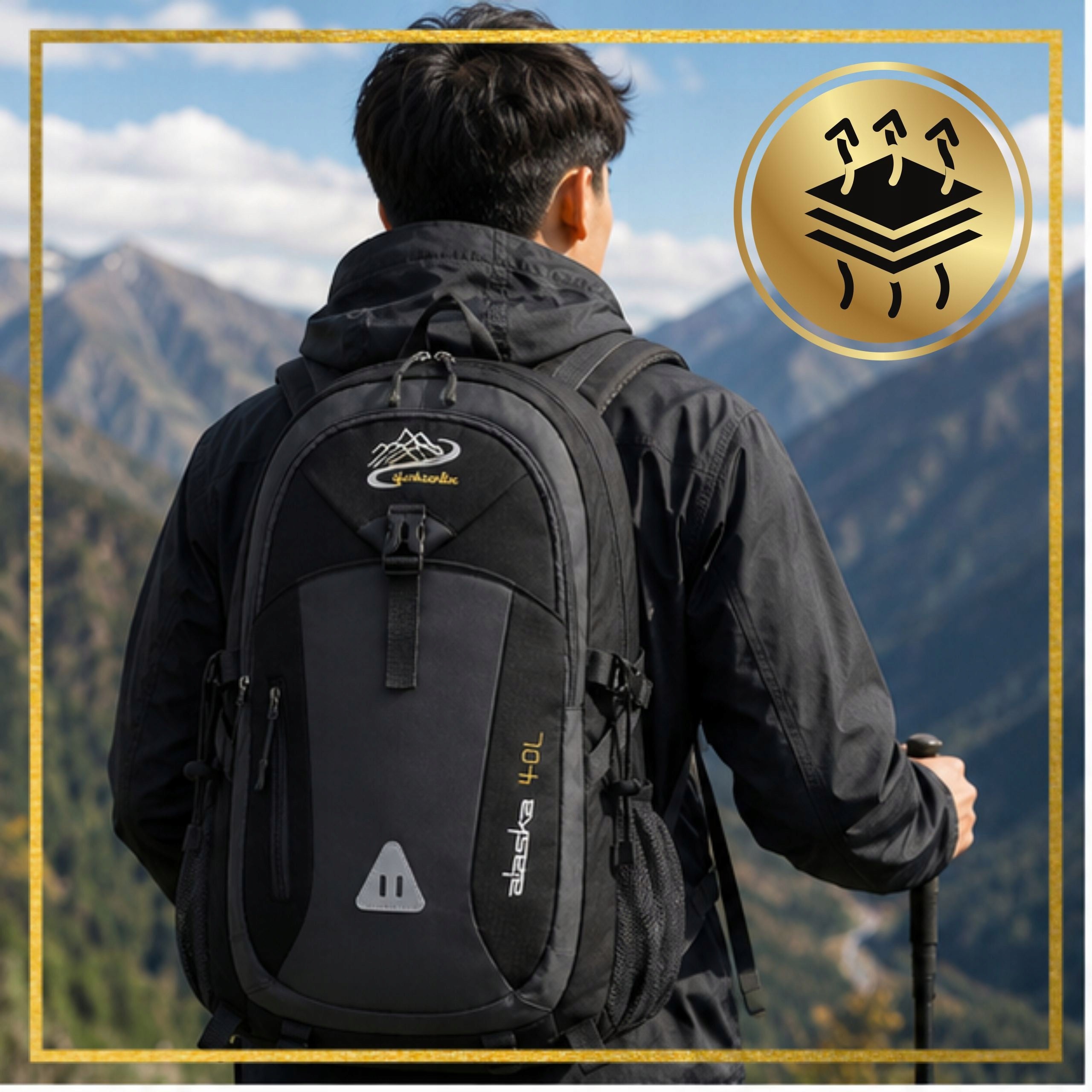 Hiking Backpack Mountain Trekking Climbing Durable Uni 25-35L Packaging status original