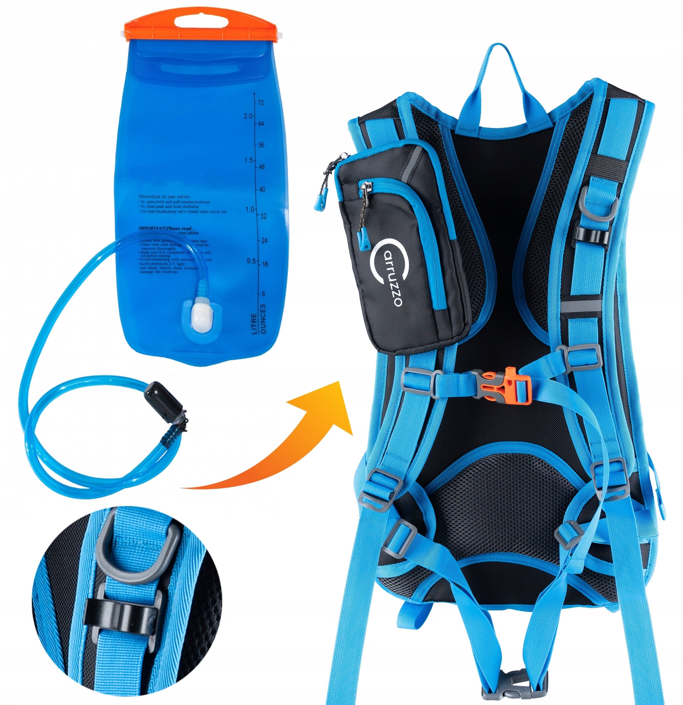 Hiking Backpack Sports Trekking Travel 18L For Bike + Sachet Packaging status original