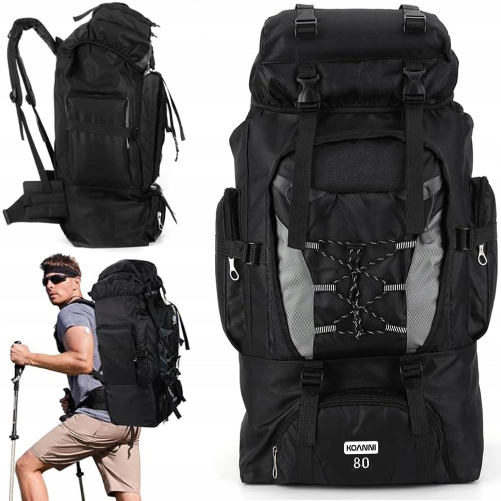 Hiking Backpack Waterproof 80L Trekking Large Lightweight Survival