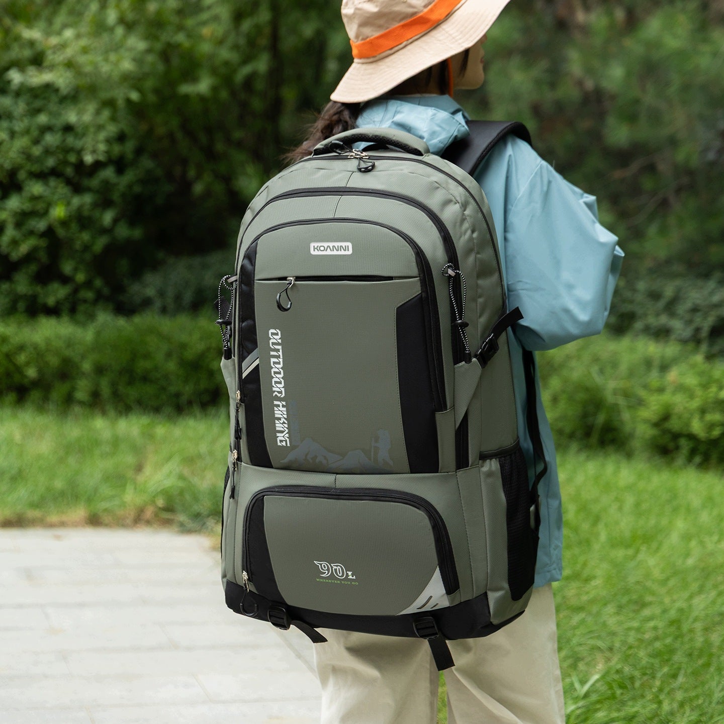 Hiking Backpack Waterproof 90L Trekking Large Lightweight Survival Manufacturer code mx227