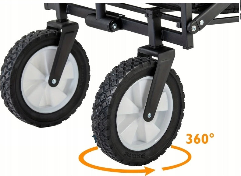 Hiking CART Beach Transport Garden Folding Camping 120L 100kg Kind trolley