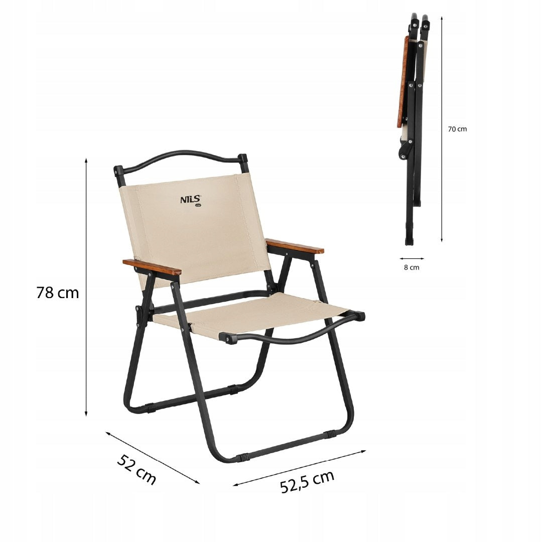 Hiking Chair Folding Camping Terrace Balcony Up to 100 kg NILS