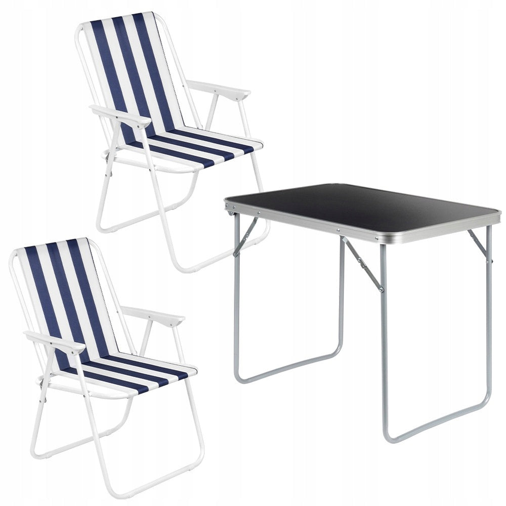 Hiking Furniture Garden Camping Balcony Table + 2x Folding Chairs Manufacturer code 5900670137479