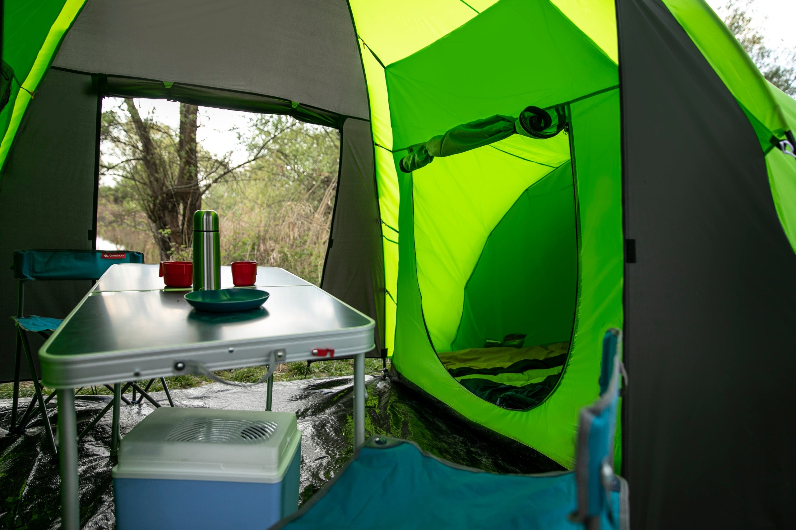 Hiking Tent Camping Waterproof 6 Person Family 2 Bedrooms Waterproofness 4000 mm