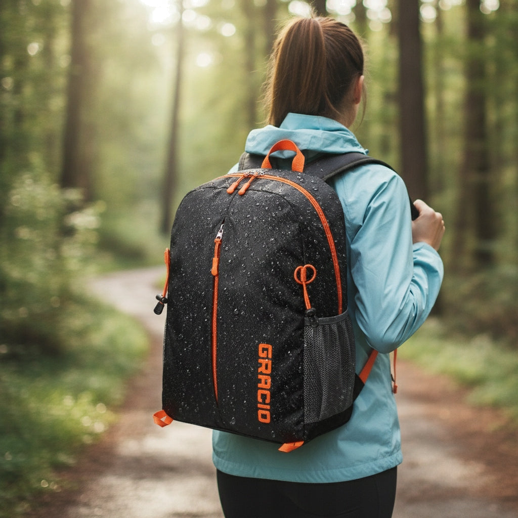 Hiking Trekking Backpack Foldable Waterproof 17l Black Gracio Packaging status original