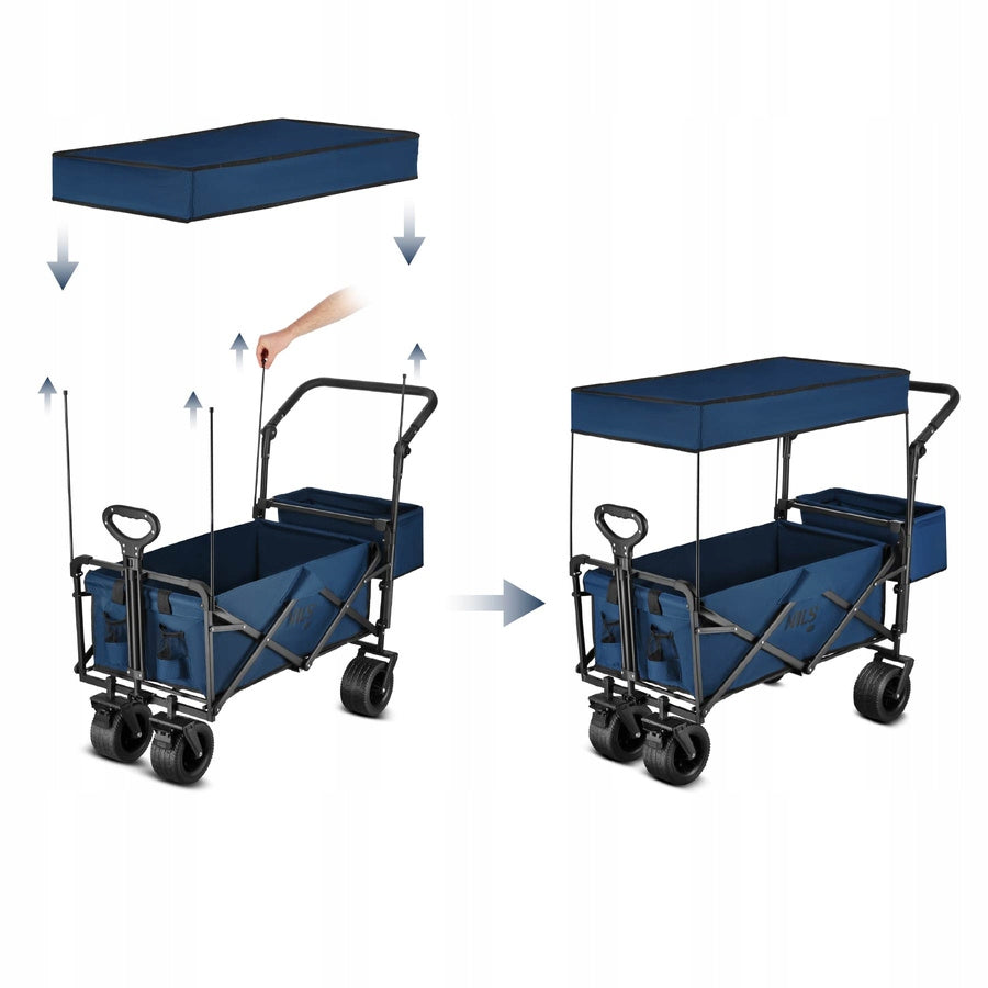 Hiking Trolley Beach Transport Camping Folding Canopy NILS Kind trolley
