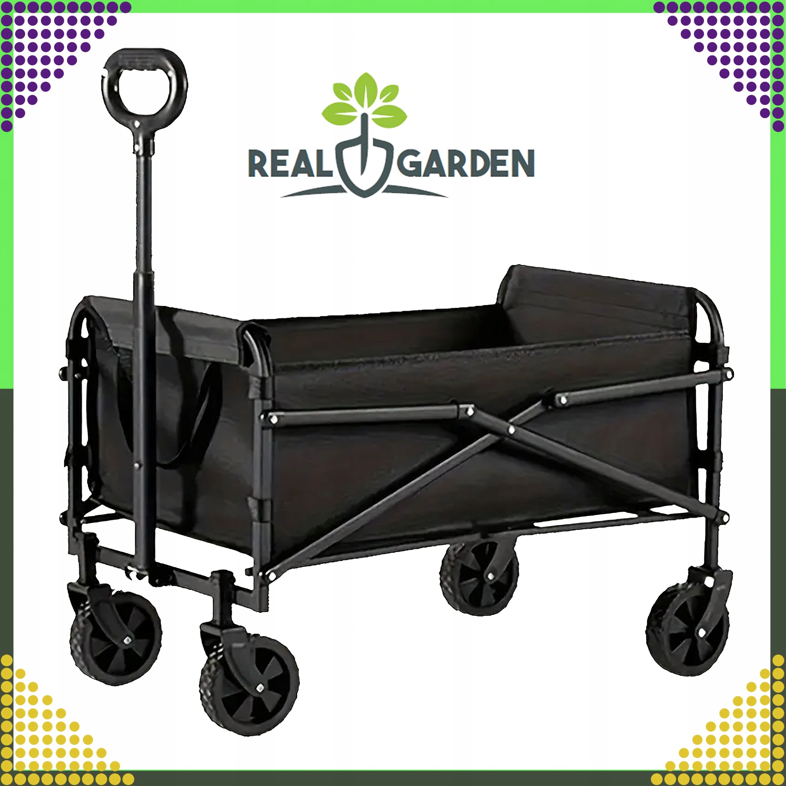 Hiking Trolley Beach Transport Garden Folding Camping Fish 100kg Brand Real Garden