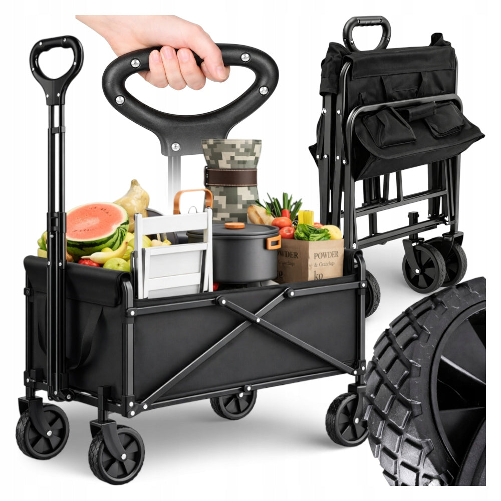 Hiking Trolley Beach Transport Garden Folding Camping Fish 60kg