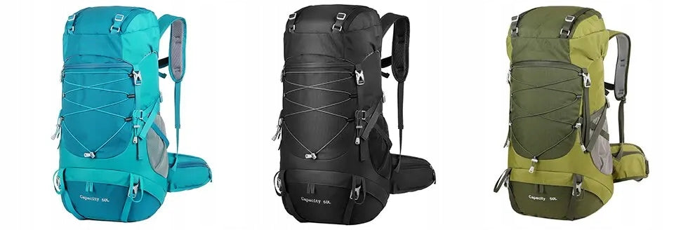 Hiking backpack 50L Trapper 4 GREEN mountain Rain cover Brand no brand