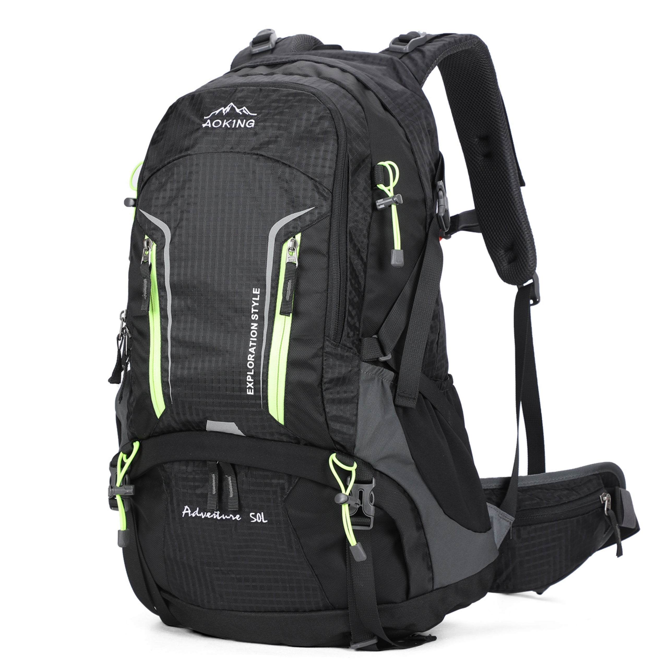 Hiking backpack AOKING Adventure 43l divisible compartment for aircraft black Packaging status original