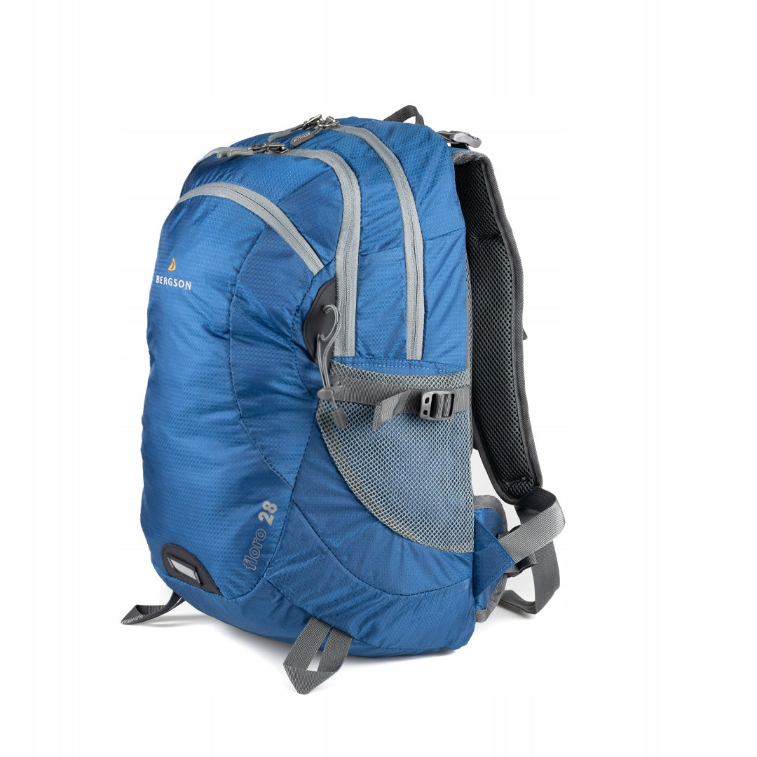 Hiking backpack Bergson FLORO Blue Ocean 28L Color blue