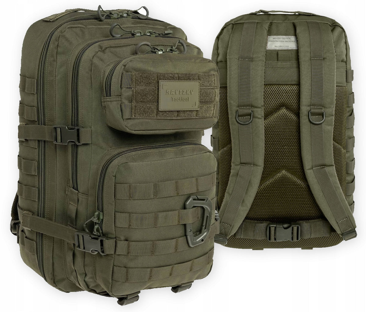 Hiking backpack Brytzky Tactical Polygon Large 36L olive MOLLE trekking