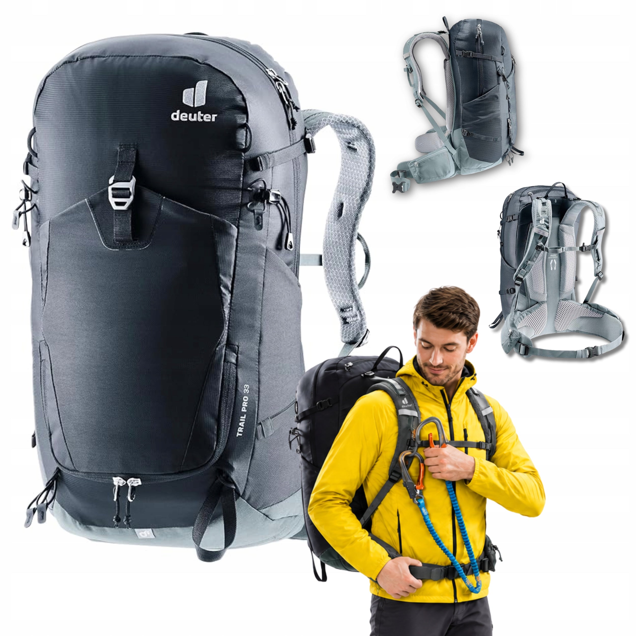 Hiking backpack Deuter TRAIL PRO 33l Mountain trekking backpack