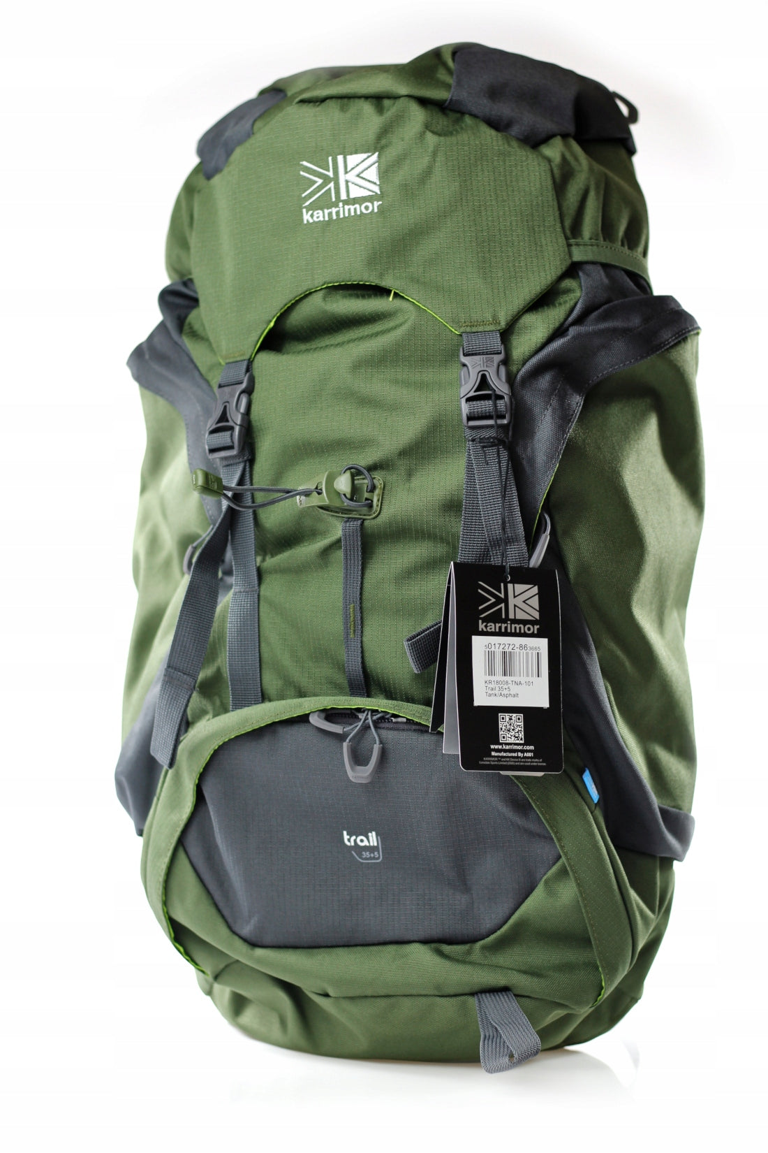 Hiking backpack Karrimor Trail 35+5 20-40 l green
