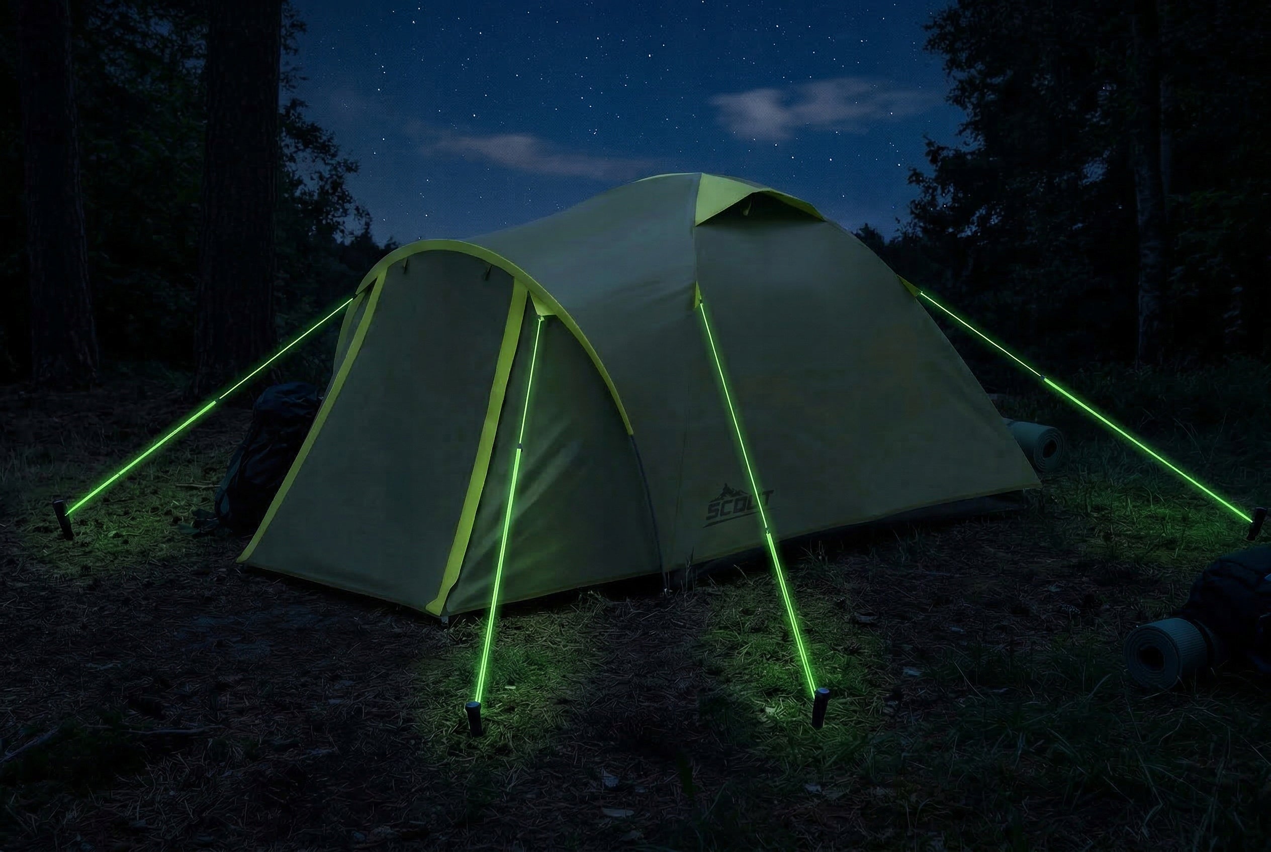 Hiking camping tent 2 persons Vayox VA0427 SCOUT LIGHT 300x150cm Type double layer (with flysheet)