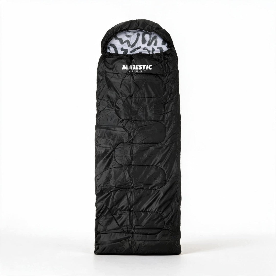 Hiking sleeping bag with hood 2in1 warm light duvet 210x75 cm L-ZIP left Packaging status original