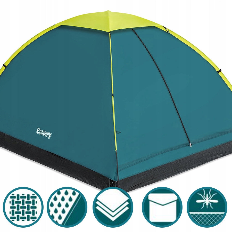 Hiking tent 4 persons large 200x240 mosquito net bag Bestway 68143 Kind travel