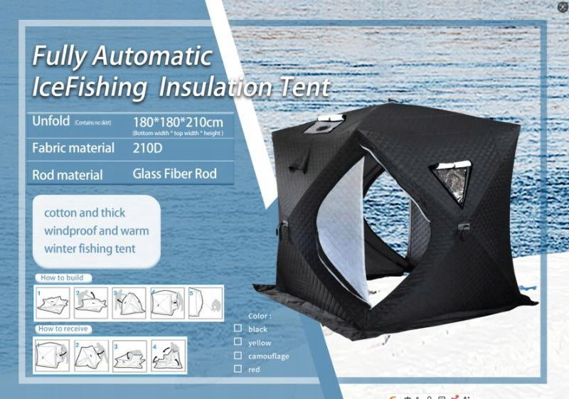 Hiking tent FISHING Insulated Reaktiv ST-2 2-4 person. Manufacturer code ST-2