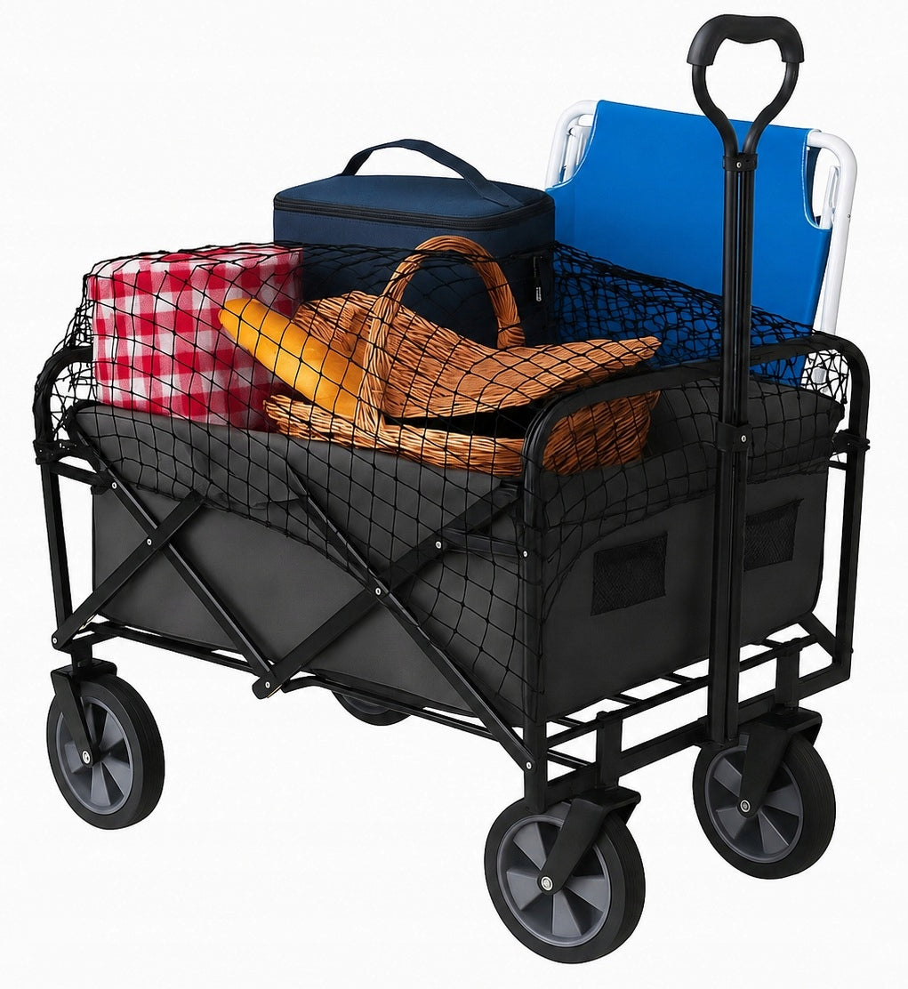 Hiking trolley 145l BEACH folding garden transport +FREEBIE