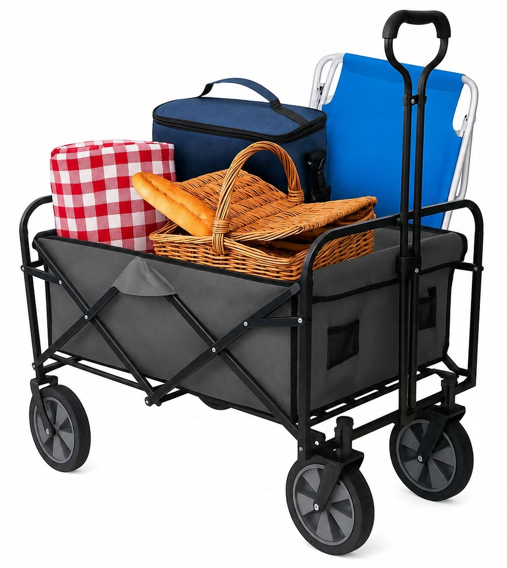 Hiking trolley 145l BEACH folding garden transport +FREEBIE