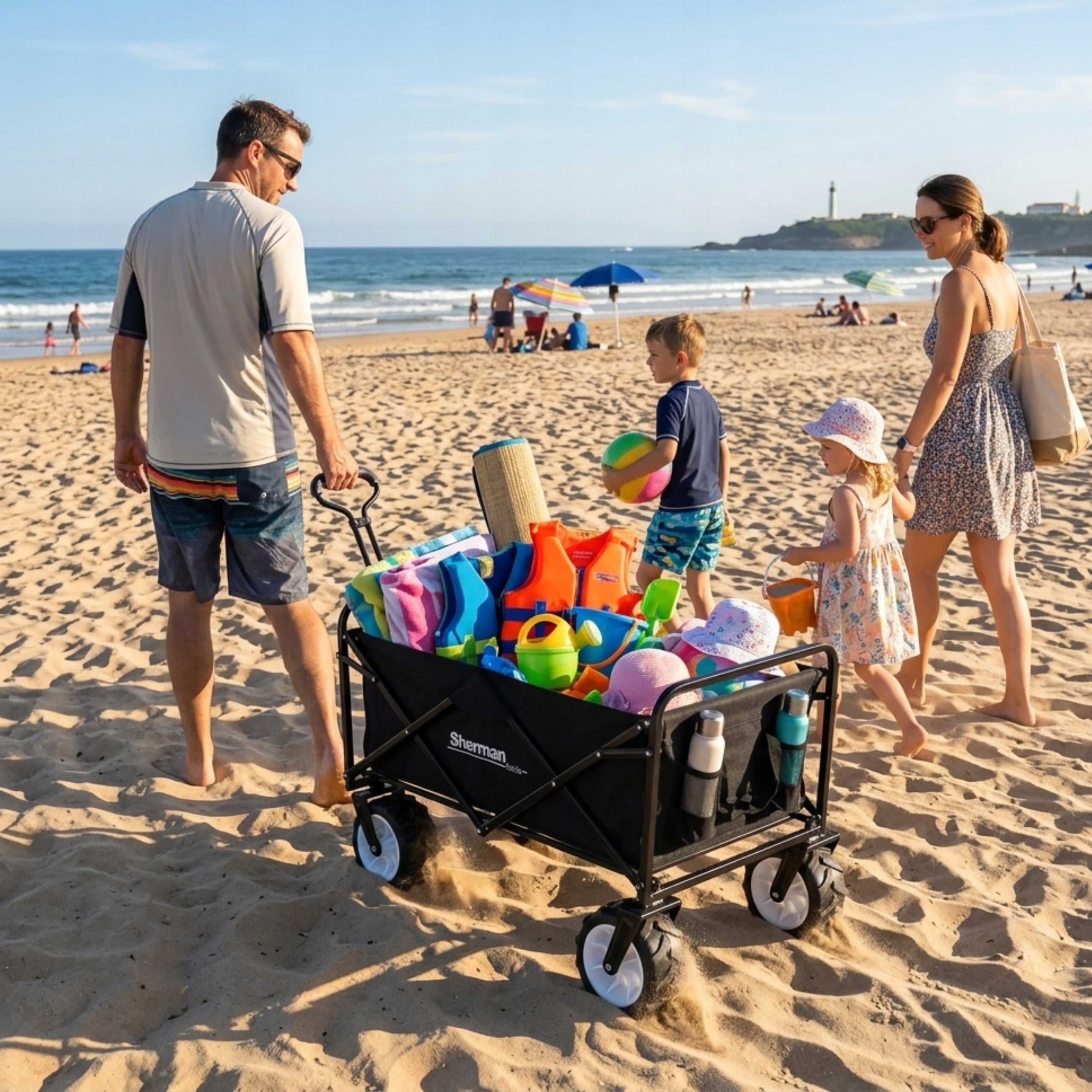 Hiking trolley camping beach folding transport CC1 + net Manufacturer code 7812880