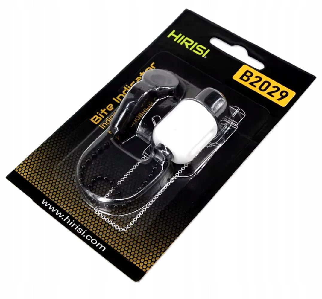 Hirisi bite alarm on chain hanger white for carp 20cm Brand Hirisi