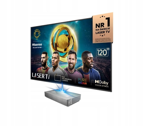 Hisense Laser TV Projector - 120L5N - 4K UHD, Laser, ALR 120'' Screen Model 120L5ND