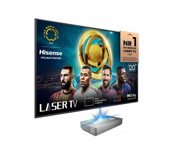 Hisense Laser TV Projector - 120L5N - 4K UHD, Laser, ALR 120'' Screen