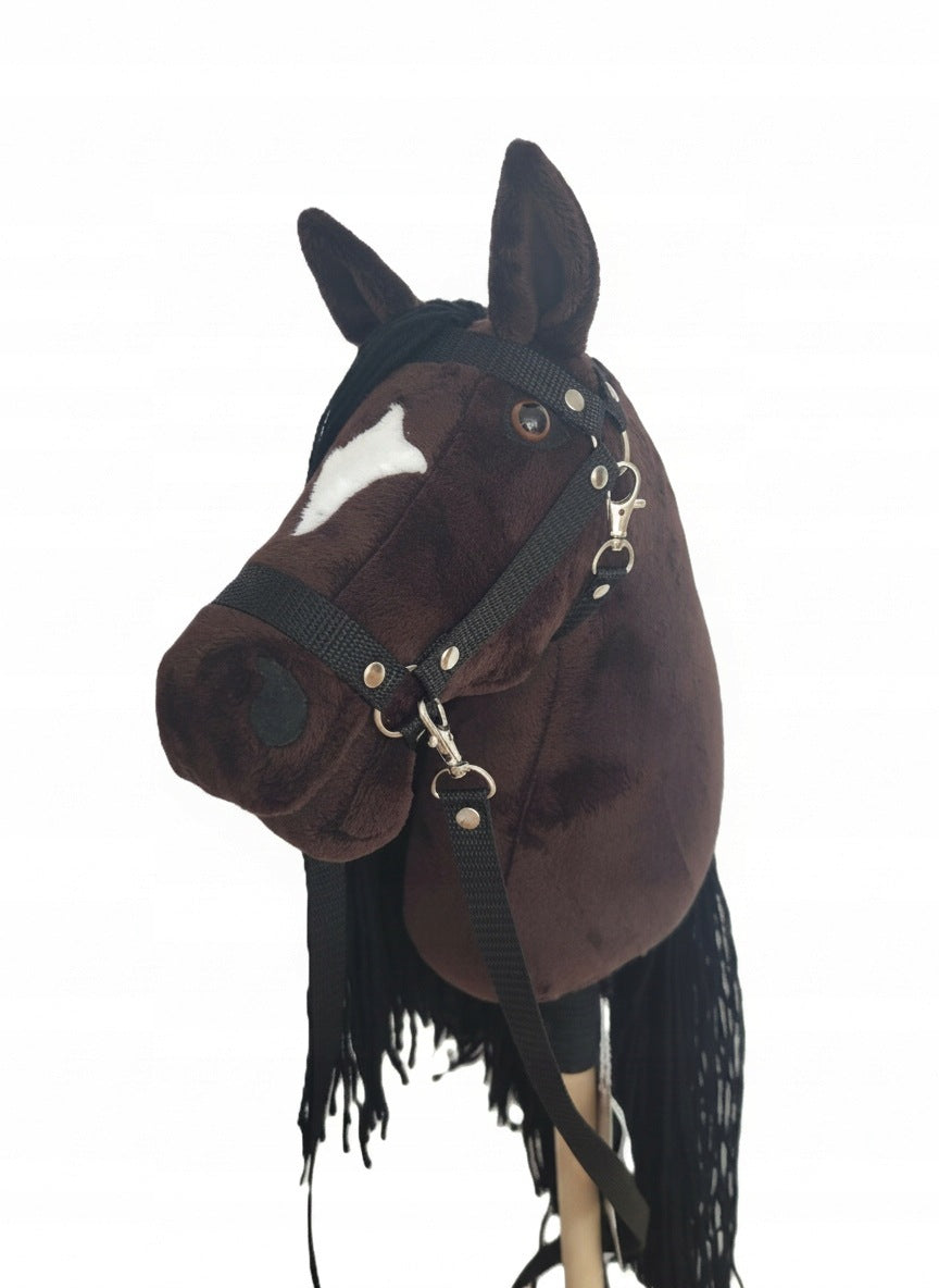Hobby Horse Dragon Set Large (Horse on a Stick)+ cantar black + reins Brand no brand
