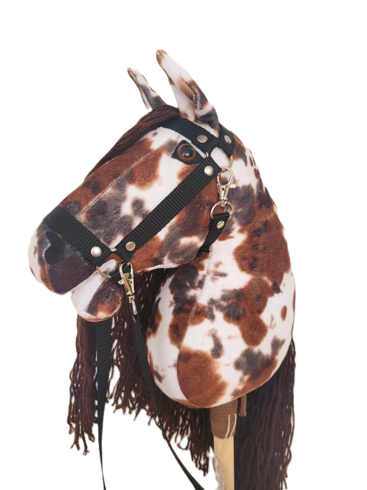 Hobby Horse Set Large (Horse on a stick) + black cantar + reins Manufacturer code 77887788