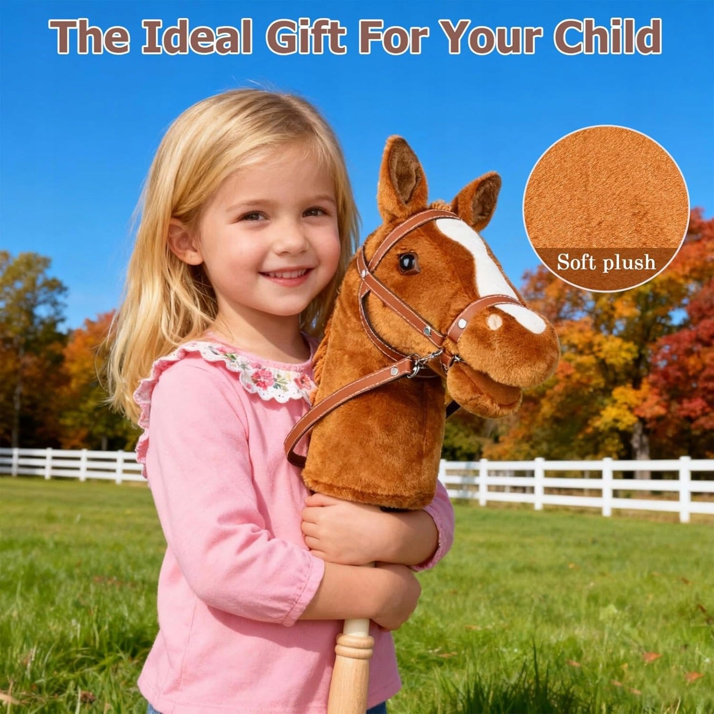 Hobby Horse on stick A3 Ribelle + cantar and reins included Brand no brand