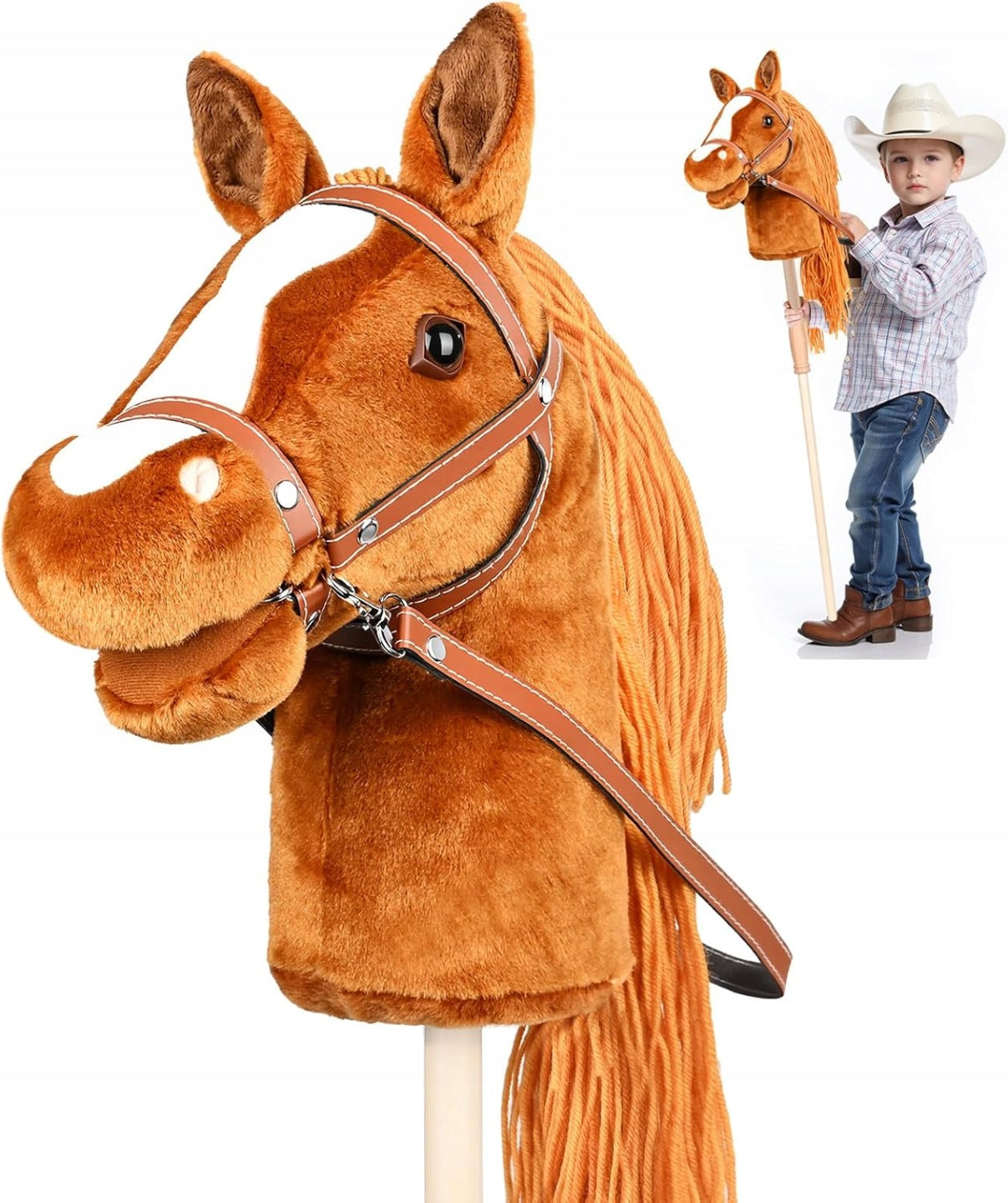 Hobby Horse on stick A3 Ribelle + cantar and reins included