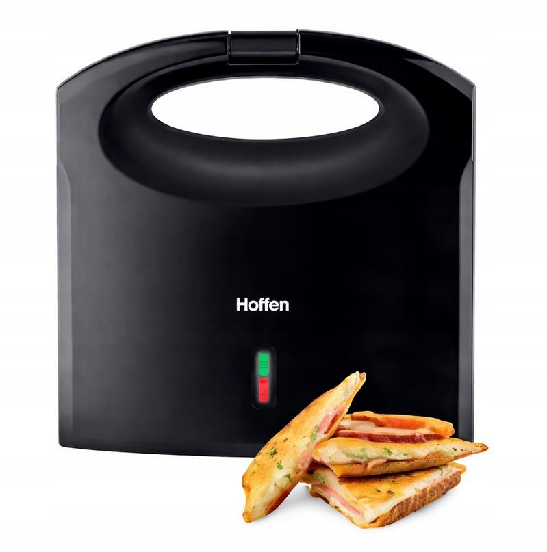 Hoffen sandwich toaster with non-stick coating 750 W black