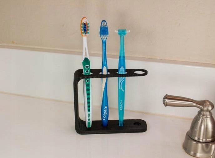 Holder for 4 pcs toothbrushes Black Brand no brand