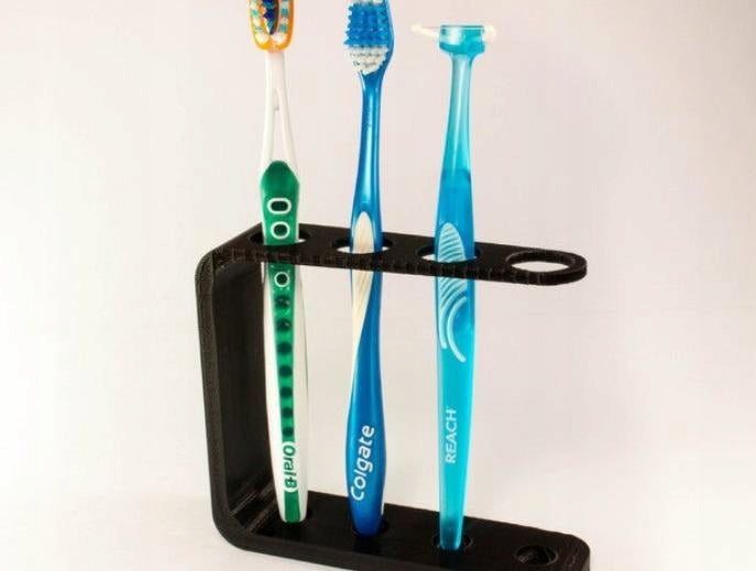 Holder for 4 pcs toothbrushes Black